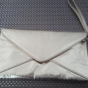 Gold Aldo wristlet/handbag